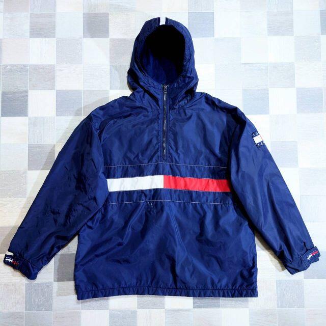 90’s TOMMY JEANS ナイロン アノラック パーカー